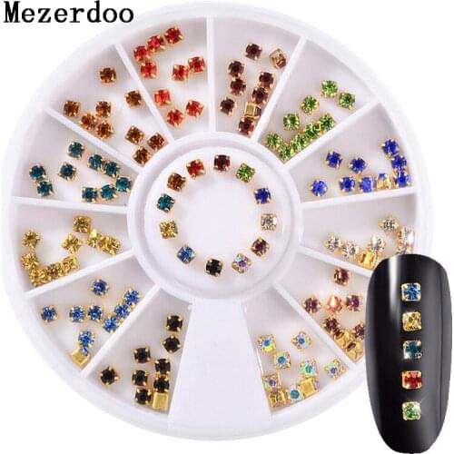 Nail Art Decorations Wheel 3D Charm Alloy Rhinestones Metal Mix Mermaid Shine Gem Jewel Decoration Manicure Nail Art Accessories