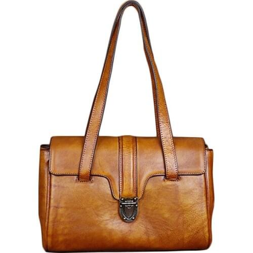 YourSeason 2021 Vintage Ladies Genuine Leather Versatile Handbag Large Capacity Woman Soft Cowhide Shoulder Bags Chinese Style