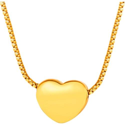 Collare Little Heart Clavicle Chain Gold/Black/Rose Gold Color Necklace Women 316L Stainless Steel Love Gift Jewelry P826