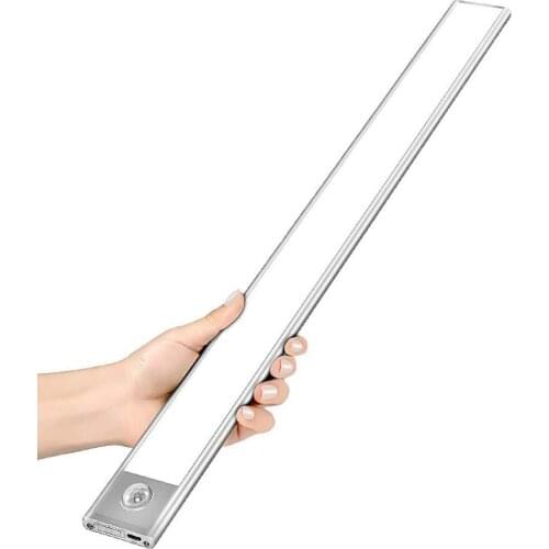 18/38/70LEDs Under Cabinet Night Light USB Rechargeable Motion Sensor Closet Light Wardrobe Kitchen Bedroom Lighting Wall Lamp