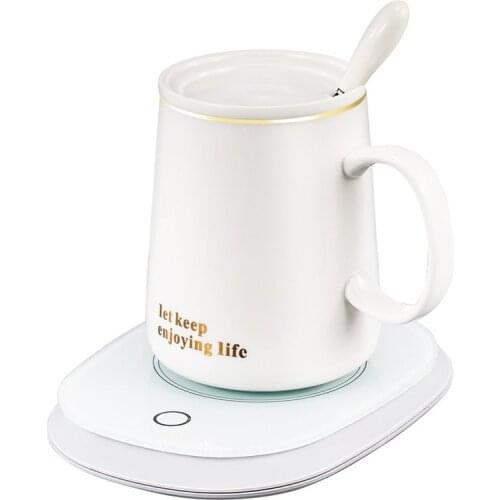 220V Electric Warmer Heater Tea Coffee Mug Mats Pads 60 Degrees Thermostatic Thermal Insulation Dish Pad Cup Coaster Mat