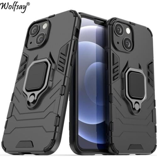 For iPhone 13 Mini Case Bumper Armor Magnetic Suction Stand Full Cover For iPhone 13 Mini Case Cover For iPhone 13 Mini 13 Pro