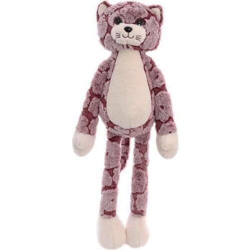 Children Plush Toy Long-legged hug cat Baby Kids Stuffed Toy for Christmas Birthday Gift