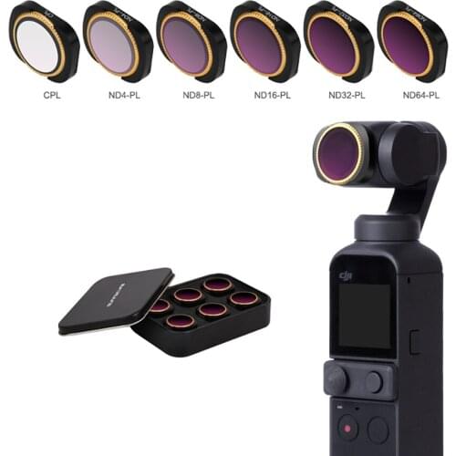For DJI Pocket 2/For DJI OSMO Pocket Filter Set Adjustable CPL NDPL Polar ND4 8 16 32 UV Camera Gimbal Accessories OSMO Pocket 2