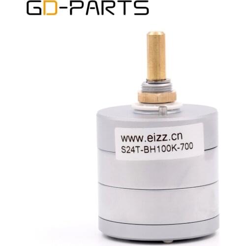 EIZZ LOG 100K 24 Steps Stereo Attenuator Serial Type Volume Potentiometer Hifi Speaker Turntable CD DAC Amplifier Volume Control