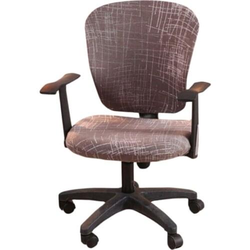 Gamer Chair Cover Elastic Split Computer Case Printed Cushion Cover for Office Stretch Chair Modern Armchair Cover One Seat