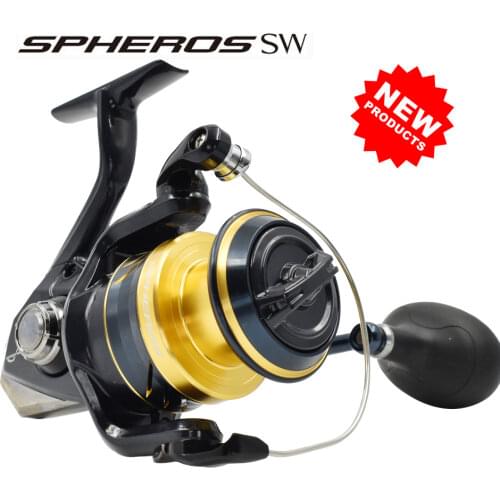 SHIMANO SPHEROS SW Spinning Fishing Reel 4+1BB Reel Throwing Fishing 10-12KG Power Heavy Duty Saltwater Fishing Reels