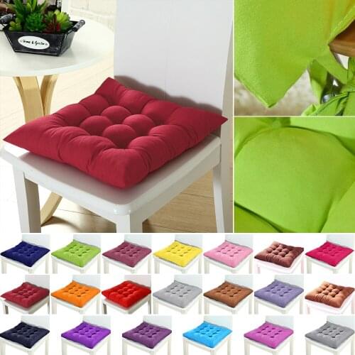 Square Chair Pad Thicker Seat Cushion For Dining Patio Home Office Indoor Outdoor Garden Sofa Buttocks Cushion 45x45cm 40X40cm