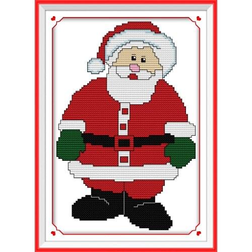 Santa Claus 10 cross stitch kit aida 14ct 11ct count print canvas stitches embroidery DIY handmade