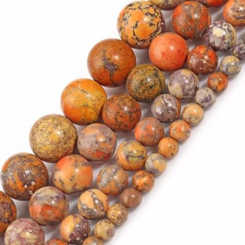 Natural American Howlite Blue Turquoises Round Loose Stone Beads for Jewelry Making DIY Bracelet Accessories 15'' 4/6/8/10mm