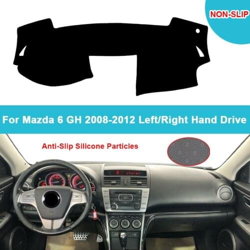 Anti-slip Car Auto Dashboard Cover Dash Mat For Mazda 6 GH 2008 2009 2010 2011 2012 Flannel Suede Polyester Dashmat Carpet Rug