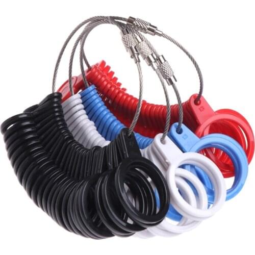 2021 New Finger Ring Sizer Plastic Jewelry Making Measurement Mandrel Standard Size Tools 2020 trend