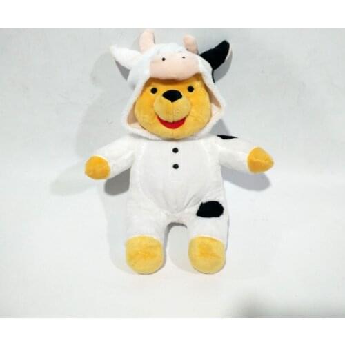 Original Disney Pooh Bear Plush Toy Soft Animal Stuffed Dolls 30cm Kawaii Kids Gift