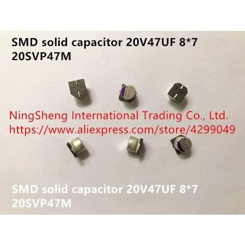 Original new 100% solid patch capacitor 20V47UF 8*7 20SVP47M (Inductor)