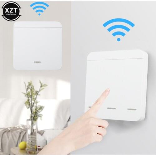 433Mhz 86Type Portable RF Wireless Switch Light Remote Control Switch AC 110V 220V Receiver Smart Switch Wall Pane Switch Remote