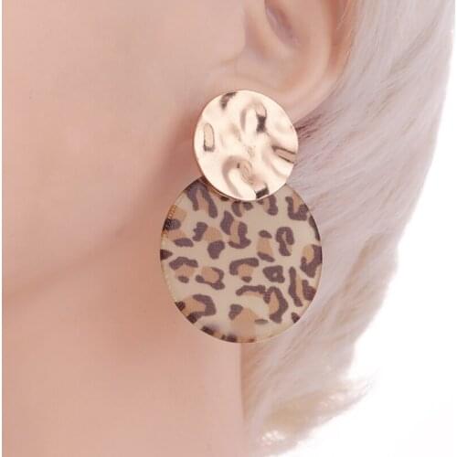 Sehuoran Boho Oorbellen Resin Big Drop Earrings For Women Gold Bohemian Earrings Fashion Jewelry Statement Pendienres Gifts