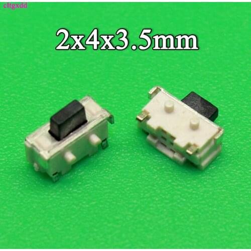Touch switch, 100pcs / lot 2x4x3.5mm 2 * 4 * 3.5mm smd mp3 mp4 mp5 button tactical switch, tablet pc power switch