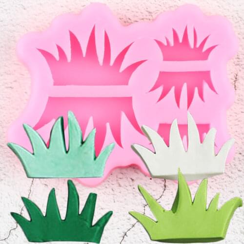 Grass Silicone Mold Lace Mat DIY Cupcake Topper Fondant Cake Decorating Tools Cookie Baking Candy Clay Chocolate Gumpaste Moulds