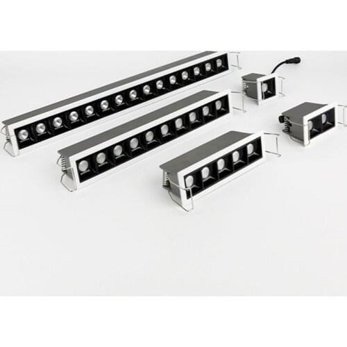 Recessed LED Linear Downlight Lights Dimmable 110V 220V CREE COB Ceiling Lamp 2W 4W 10W 20W 30W For Living room/office lighting