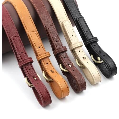 1Pair Leather Bag Handle Handbag Belt Adjustable Shoulder Replacement Strap for DIY Bag Accessories 47- 52cm