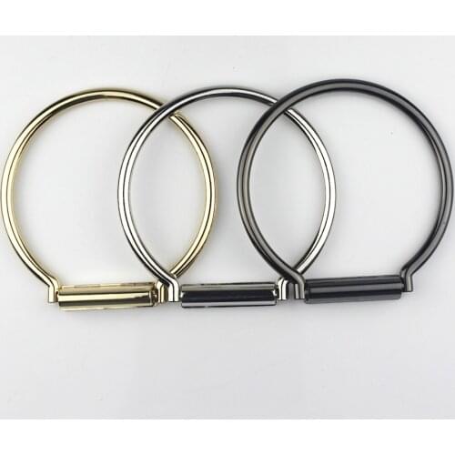 1 Piece Round Metal bag handle O Ring Metal Handbag Clutch DIY Replacement Accessaries 3 sizes available
