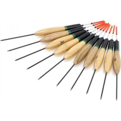 10pcs/lot 2g 14cm Paulownia Wood Fishing Float Bobber Fishing Tackle Tools for Finishing Lover