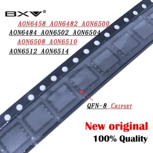 5piece)100% New AON6458 AON6482 AON6484 AON6500 AON6502 AON6504 AON6508 AON6510 AON6512 AON6514 QFN-8 IC Chipset
