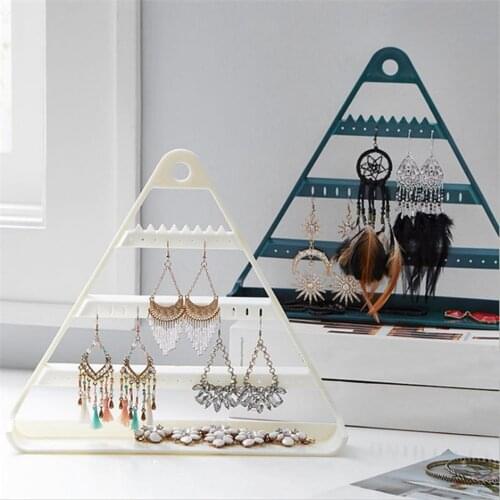 Household Multi-layer Triangle Earrings Storage Rack Shelf Hanging Stand Holder