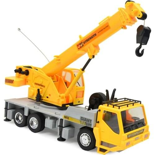 Children Gift Remote Control Crane Hobby Kid Lift Construction Engineering Car Model Machinery Tower Cable Mining Car Tower Toy