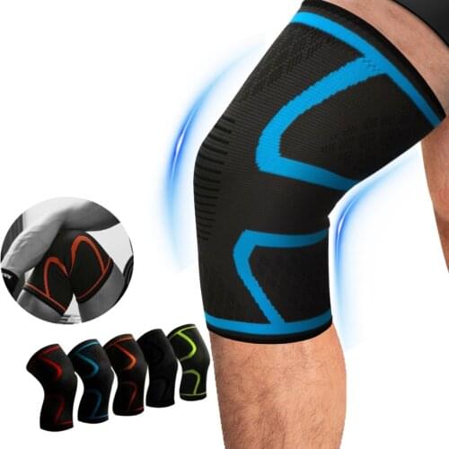 1Pcs Sports Running Cycling Gym Knee Pad Support Braces Elastic Nylon Compression Knee Protector Sleeve For Volleyball Basketbal