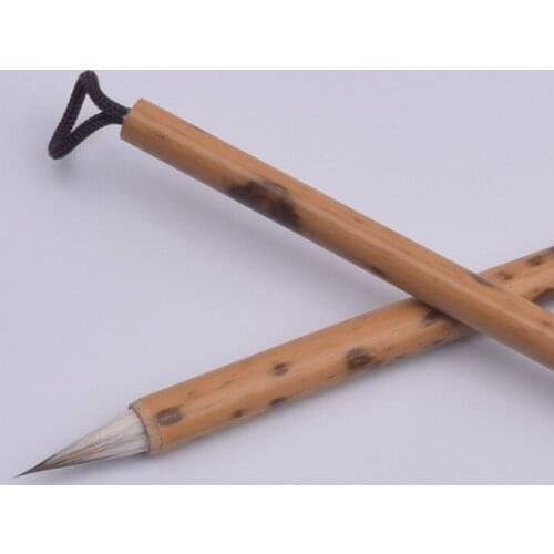 Purple sheep and small regular script writing brush not split hook line thin goldcalligraphy