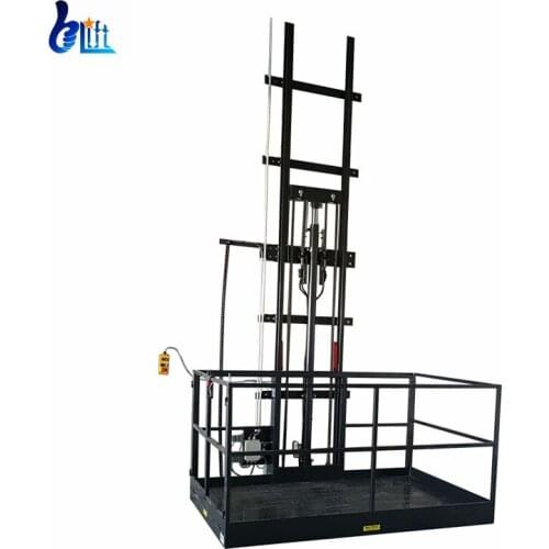 Custom Interior Goods Electric Material Lift Electic Good Lifts Pallet Lifting Machine For Construction
