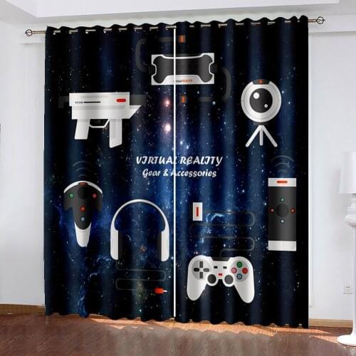Beautiful Photo Fashion Customized 3D Curtains game curtains thickened windshield blackout curtains