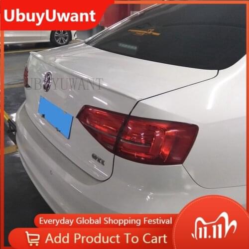 Rear Trunk Wing for Volkswagen Sagitar Jetta ABS Plastic Gloosy Black Car Rear Spoiler Car Decoration Sport Spoiler 2017-2018