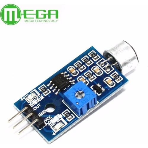 2PCS Microphone Sensor High Sensitivity Sound Detecte Voice Switch Detect Module For Arduino 3 Pin 3.3V-5V Digital Ouput