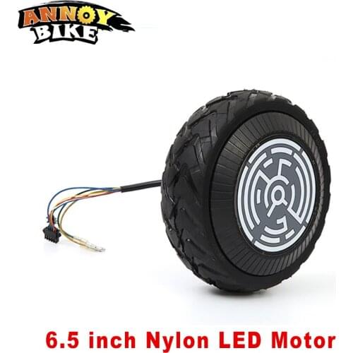 6.5 Inch Hub Motor 24V 150W High Power Balance Car Electric Scooter With LED Coopper Coil Brushless Gearless LED Hub Motor