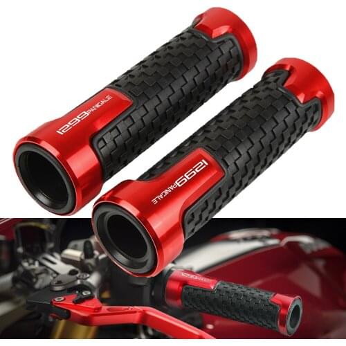 7/8'' 22MM Motorcycle CNC anti-slip handle grips handle bar grips hand For DUCADI 1299Panigale/SR 1299 Panigale SR 2015-2018