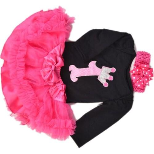 New Design 22-23'' Reborn Girl Doll Clothes Suit for Summer Fantasy style Princess Tutu and Black Shirt Newborn Baby Birth Gift