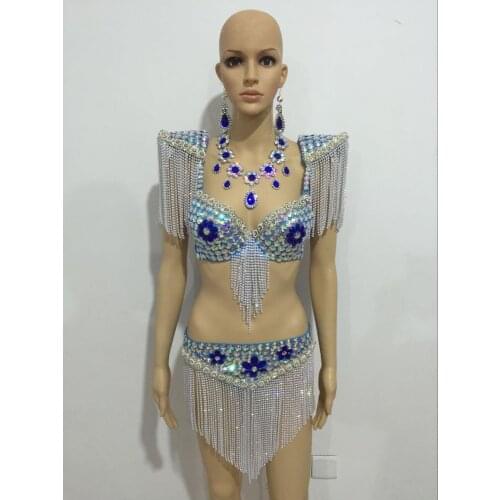 Feather clothing Stage performance catwalk carnival Headdress flower pubs party Mens wear womens clothing