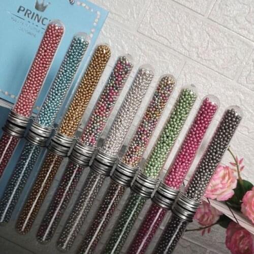 4mm Edible Macaron Colors Sprinkles Beads For Cake Food Sugar Fondant Diy Baking Candy Ice Cream Sugar Wedding Cake Decoration