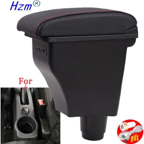 For Renault Logan Armrest box For Renault Logan 2 Interior special Retrofit parts Center Car Armrest box Center Storage box USB