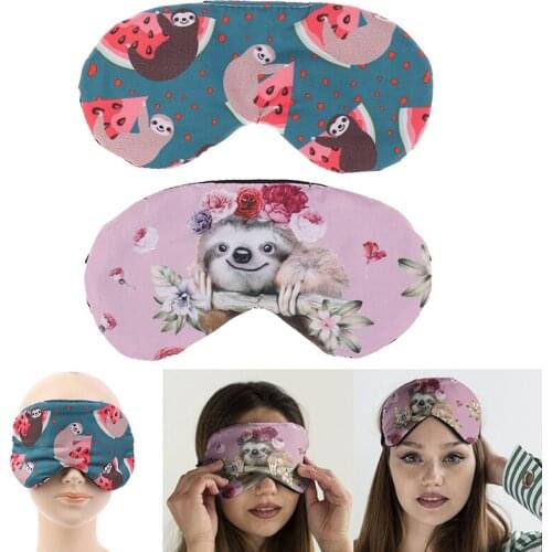 Blindfold Eye Cover Sleeping Mask Cotton Cartoon Cute Funny Creative Eyepatch Sleep Mask Travel Relax Eye Band Sleeping Aid Kids