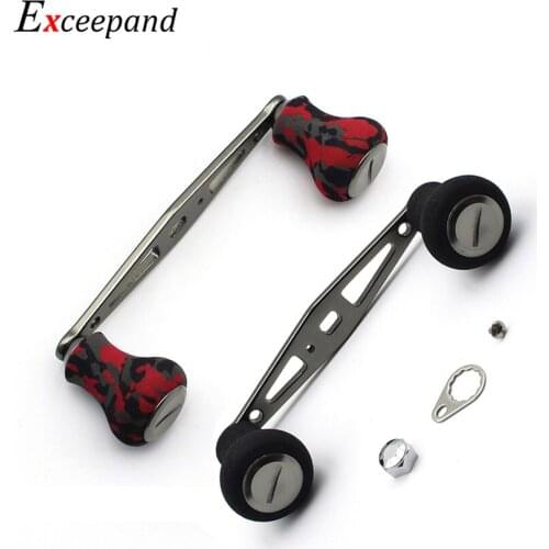 Exceepand 100 mm Gunsmoke Baitcasting Fishing Reel Handle for Abu Garcia Daiwa Low Profile Fish Reel Tackle Accessory Rocker