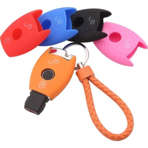 Silicone Ley Case For MERCEDES BENZ Silicone Key Fob 3 Buttons Car Key Case Key Shell Cover Key Case for Car