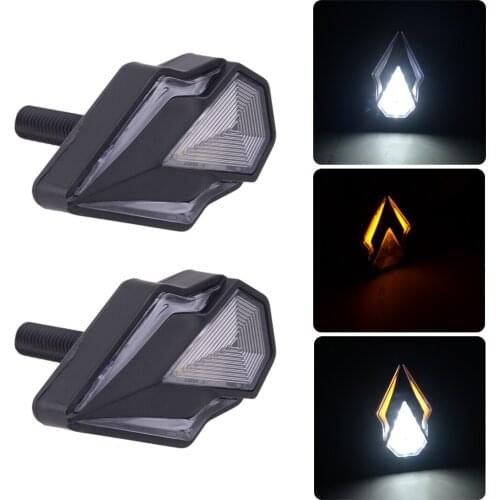 Universal 2pcs 12V Dynamic Flowing Sequential Motorcycle Flush Mount LED Turn Signal DRL Blinker Lamp Light