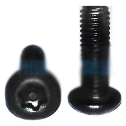 M3 M4 Torx Screw Round head Plum blossom With post Bolts Six-Lobe With core Anti-theft Screws Carbon steel Black 20PCS