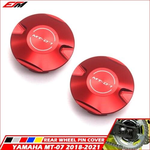Motorcycle Aluminium Alloy Rear Wheel Pin Cover Fits For Yamaha MT-07 FZ-07 2018-2021 2019 2020 MT07 FZ07 18-21 19 20