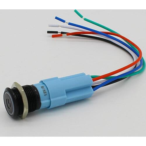 16mm push button switch flat pins type switch connector pushbutton switch socket