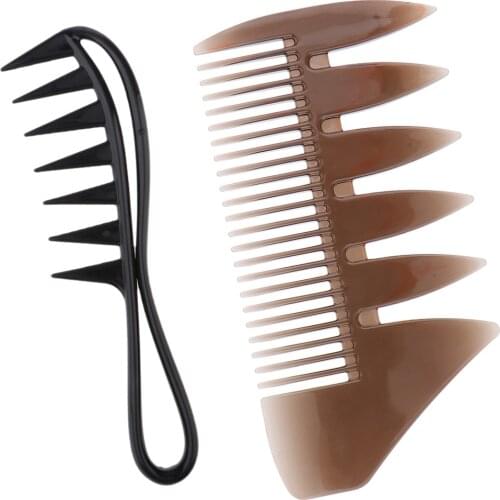 2pcs Professional Mens Oil Hair Comb For Hairstyling,Hairdressing,Barbers Salon