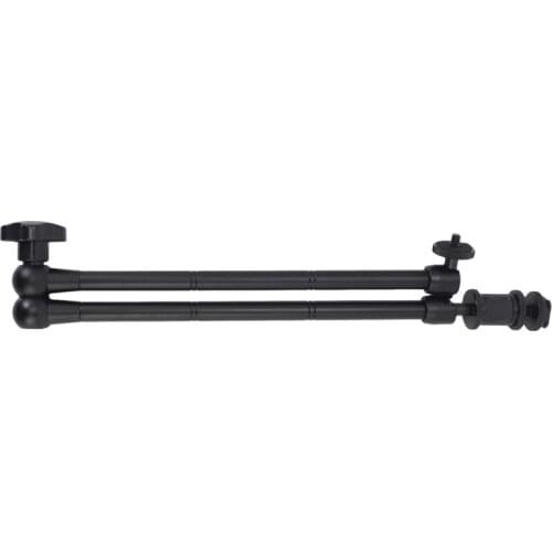 20Inch Adjustable Articulating Friction Magic Arm with Hot Shoe Mount for LED Light DSLR Rig LCD Monitor